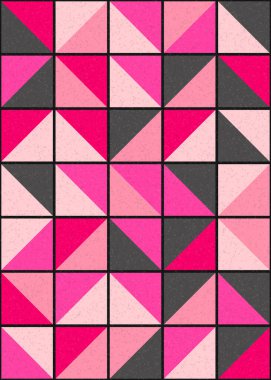 Soyut Geometrik Desen, üretken hesaplama sanatı çizimi