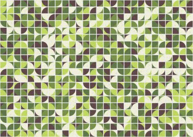 Soyut Geometrik Desen, üretken hesaplama sanatı çizimi