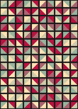 Soyut Geometrik Desen üretken hesaplama sanatı çizimi