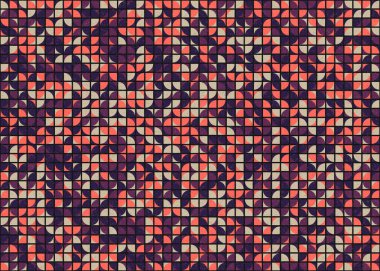 Soyut Geometrik Desen, üretken hesaplama sanatı çizimi