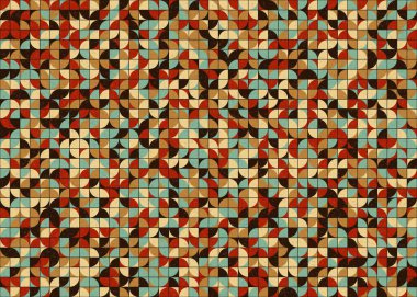 Soyut Geometrik Desen üretken hesaplama sanatı çizimi