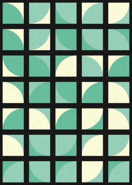 Soyut Geometrik Desen üretken hesaplama sanatı çizimi