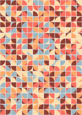 Soyut Geometrik Desen üretken hesaplama sanatı çizimi