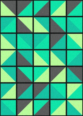 Soyut Geometrik Desen üretken hesaplama sanatı çizimi