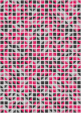 Soyut Geometrik Desen üretken hesaplama sanatı çizimi