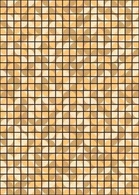 Soyut Geometrik Desen üretken hesaplama sanatı çizimi