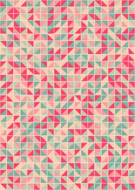 Soyut Geometrik Desen üretken hesaplama sanatı çizimi