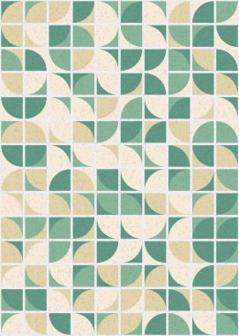 Soyut Geometrik Desen üretken hesaplama sanatı çizimi