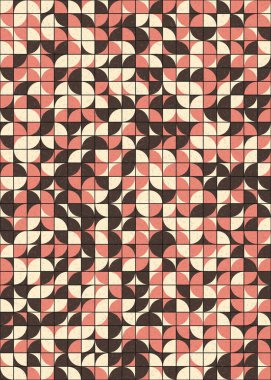 Soyut Geometrik Desen üretken hesaplama sanatı çizimi