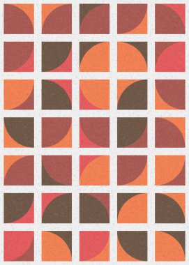 Soyut Geometrik Desen üretken hesaplama sanatı çizimi