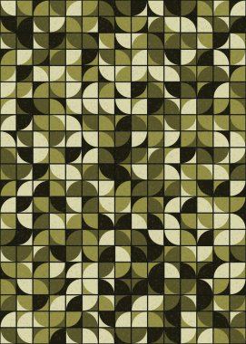 Soyut Geometrik Desen üretken hesaplama sanatı çizimi