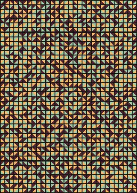 Soyut Geometrik Desen üretken hesaplama sanatı çizimi