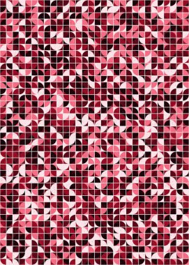 Soyut Geometrik Desen üretken hesaplama sanatı çizimi