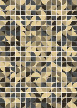 Soyut Geometrik Desen üretken hesaplama sanatı çizimi