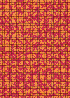 Soyut Geometrik Desen üretken hesaplama sanatı çizimi