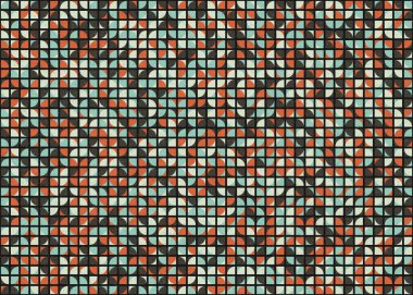 Soyut Geometrik Desen üretken hesaplama sanatı çizimi