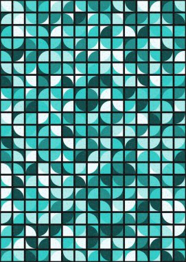 Soyut Geometrik Desen üretken hesaplama sanatı çizimi