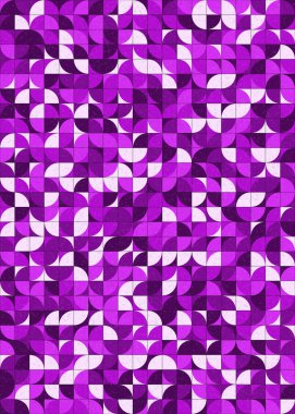 Soyut Geometrik Desen üretken hesaplama sanatı çizimi