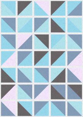 Soyut Geometrik Desen üretken hesaplama sanatı çizimi