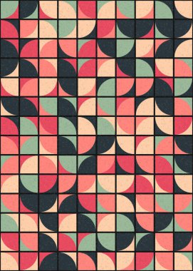 Soyut Geometrik Desen üretken hesaplama sanatı çizimi