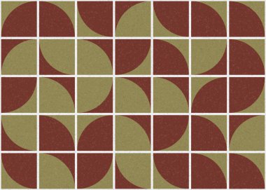 Soyut Geometrik Desen, üretken hesaplama sanatı çizimi