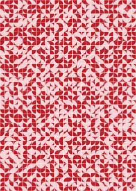 Soyut Geometrik Desen üretken hesaplama sanatı çizimi