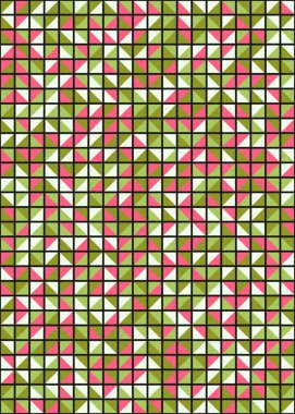 Soyut Geometrik Desen üretken hesaplama sanatı çizimi