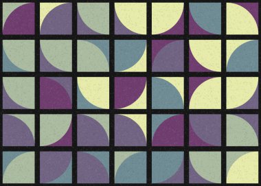 Soyut Geometrik Desen üretken hesaplama sanatı çizimi