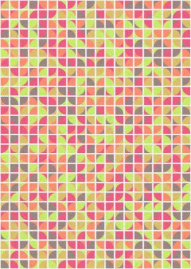 Soyut Geometrik Desen üretken hesaplama sanatı çizimi