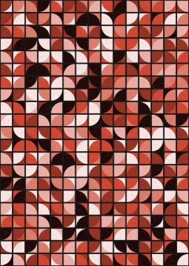 Soyut Geometrik Desen üretken hesaplama sanatı çizimi