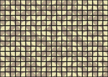 Soyut Geometrik Desen, üretken hesaplama sanatı çizimi