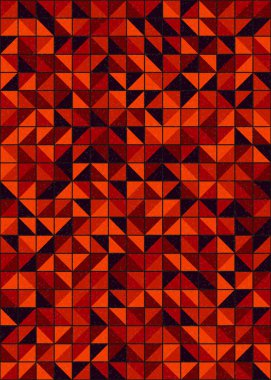 Soyut Geometrik Desen üretken hesaplama sanatı çizimi