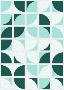 Soyut Geometrik Desen üretken hesaplama sanatı çizimi