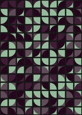 Soyut Geometrik Desen üretken hesaplama sanatı çizimi