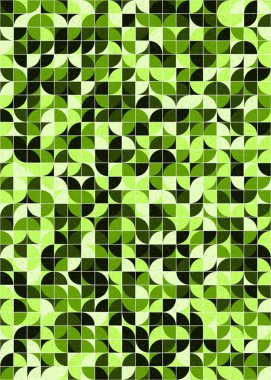 Soyut Geometrik Desen üretken hesaplama sanatı çizimi