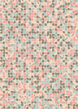 Soyut Geometrik Desen üretken hesaplama sanatı çizimi