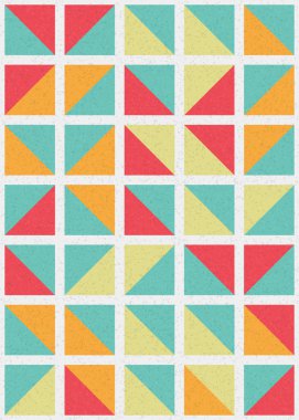 Soyut Geometrik Desen üretken hesaplama sanatı çizimi