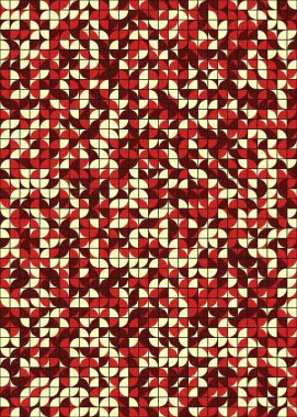 Soyut Geometrik Desen üretken hesaplama sanatı çizimi