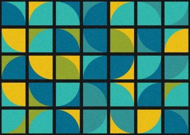 Soyut Geometrik Desen üretken hesaplama sanatı çizimi