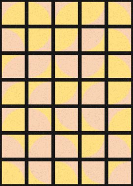 Soyut Geometrik Desen üretken hesaplama sanatı çizimi