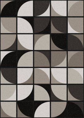 Soyut Geometrik Desen üretken hesaplama sanatı çizimi