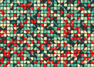 Soyut Geometrik Desen, üretken hesaplama sanatı çizimi