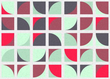 Soyut Geometrik Desen, üretken hesaplama sanatı çizimi