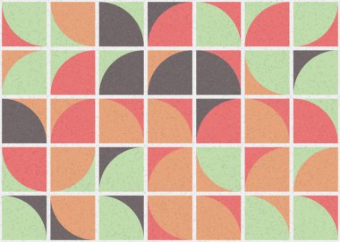 Soyut Geometrik Desen üretken hesaplama sanatı çizimi