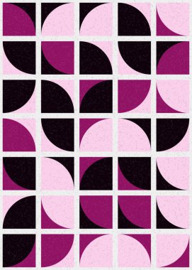 Soyut Geometrik Desen üretken hesaplama sanatı çizimi