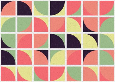 Soyut Geometrik Desen, üretken hesaplama sanatı çizimi