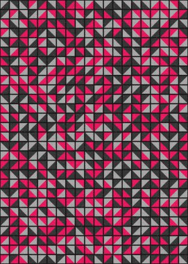 Soyut Geometrik Desen üretken hesaplama sanatı çizimi