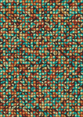 Soyut Geometrik Desen üretken hesaplama sanatı çizimi