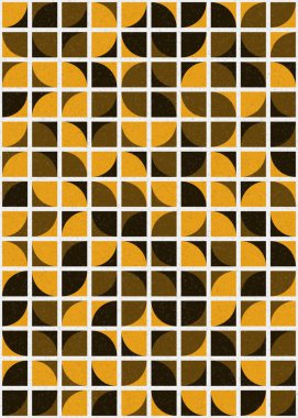 Soyut Geometrik Desen üretken hesaplama sanatı çizimi