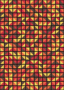 Soyut Geometrik Desen üretken hesaplama sanatı çizimi